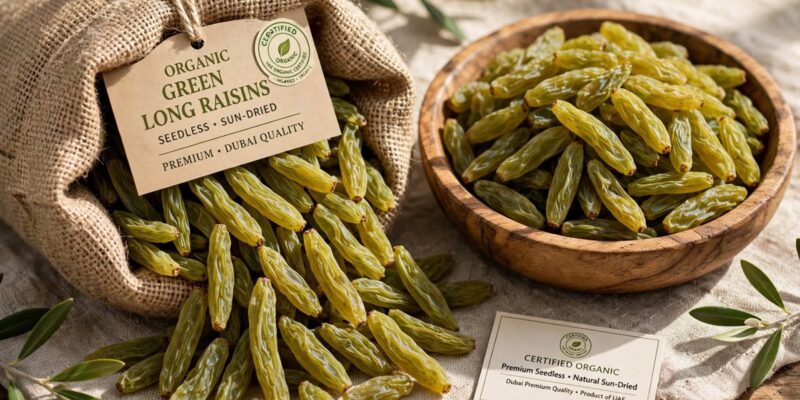 organic green raisins Dubai premium